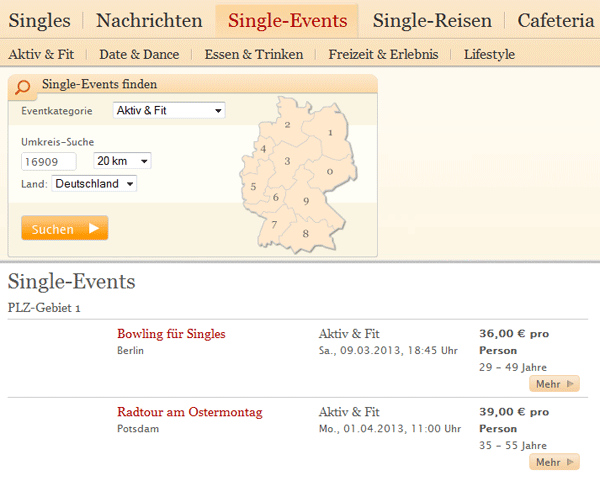 Single-Events Datingcafe